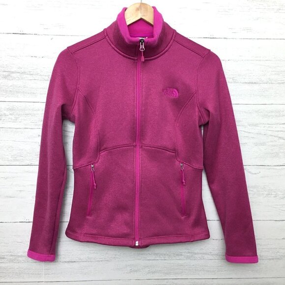 The North Face Women's Pink Fleece Jacket Zipper Front Pockets size Small - Picture 12 of 12